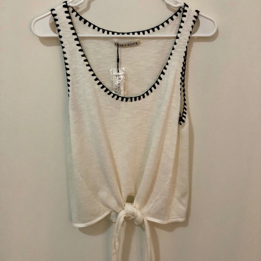 NWT Alice and Olivia Knit Tank Top Size S